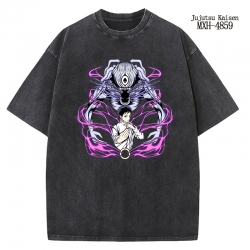 Jujutsu Kaisen Anime peripheral pure cotton washed and worn T-shirt from S to 2XL