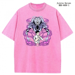 Jujutsu Kaisen Anime peripheral pure cotton washed and worn T-shirt from S to 2XL