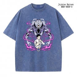 Jujutsu Kaisen Anime peripheral pure cotton washed and worn T-shirt from S to 2XL