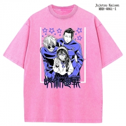 Jujutsu Kaisen Anime peripheral pure cotton washed and worn T-shirt from S to 2XL