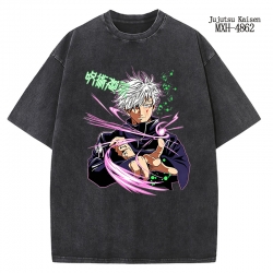 Jujutsu Kaisen Anime peripheral pure cotton washed and worn T-shirt from S to 2XL