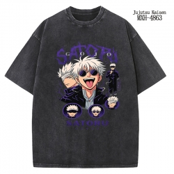 Jujutsu Kaisen Anime peripheral pure cotton washed and worn T-shirt from S to 2XL