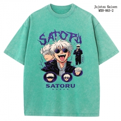 Jujutsu Kaisen Anime peripheral pure cotton washed and worn T-shirt from S to 2XL
