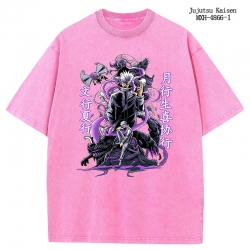 Jujutsu Kaisen Anime peripheral pure cotton washed and worn T-shirt from S to 2XL
