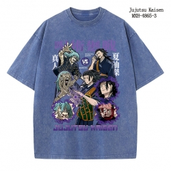 Jujutsu Kaisen Anime peripheral pure cotton washed and worn T-shirt from S to 2XL
