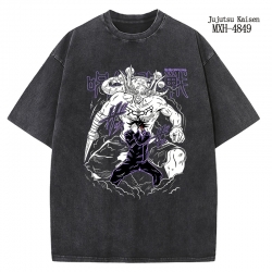 Jujutsu Kaisen Anime peripheral pure cotton washed and worn T-shirt from S to 2XL