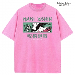 Jujutsu Kaisen Anime peripheral pure cotton washed and worn T-shirt from S to 2XL