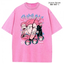 Jujutsu Kaisen Anime peripheral pure cotton washed and worn T-shirt from S to 2XL
