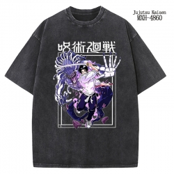 Jujutsu Kaisen Anime peripheral pure cotton washed and worn T-shirt from S to 2XL