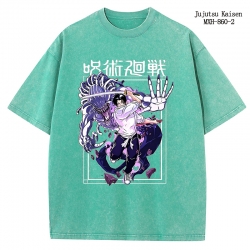 Jujutsu Kaisen Anime peripheral pure cotton washed and worn T-shirt from S to 2XL
