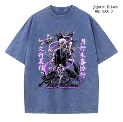 Jujutsu Kaisen Anime peripheral pure cotton washed and worn T-shirt from S to 2XL