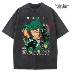 Jujutsu Kaisen Anime peripheral pure cotton washed and worn T-shirt from S to 2XL