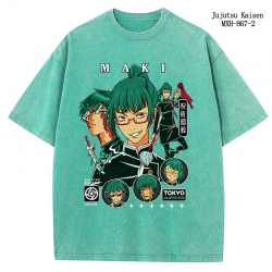 Jujutsu Kaisen Anime peripheral pure cotton washed and worn T-shirt from S to 2XL