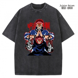 Jujutsu Kaisen Anime peripheral pure cotton washed and worn T-shirt from S to 2XL