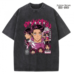 Jujutsu Kaisen Anime peripheral pure cotton washed and worn T-shirt from S to 2XL