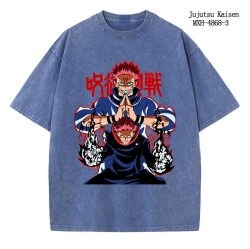 Jujutsu Kaisen Anime peripheral pure cotton washed and worn T-shirt from S to 2XL