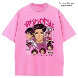Jujutsu Kaisen Anime peripheral pure cotton washed and worn T-shirt from S to 2XL