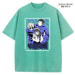 Jujutsu Kaisen Anime peripheral pure cotton washed and worn T-shirt from S to 2XL