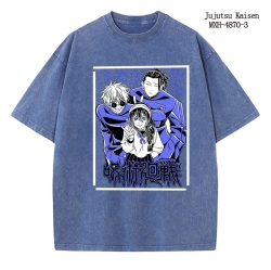 Jujutsu Kaisen Anime peripheral pure cotton washed and worn T-shirt from S to 2XL
