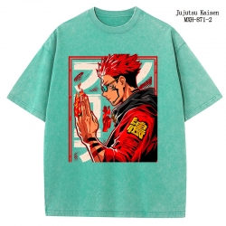 Jujutsu Kaisen Anime peripheral pure cotton washed and worn T-shirt from S to 2XL