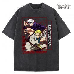 Jujutsu Kaisen Anime peripheral pure cotton washed and worn T-shirt from S to 2XL