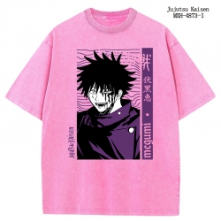 Jujutsu Kaisen Anime peripheral pure cotton washed and worn T-shirt from S to 2XL