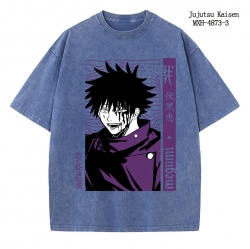 Jujutsu Kaisen Anime peripheral pure cotton washed and worn T-shirt from S to 2XL