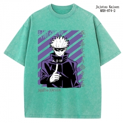 Jujutsu Kaisen Anime peripheral pure cotton washed and worn T-shirt from S to 2XL