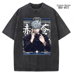 Jujutsu Kaisen Anime peripheral pure cotton washed and worn T-shirt from S to 2XL