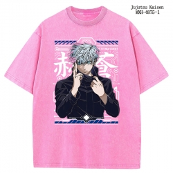 Jujutsu Kaisen Anime peripheral pure cotton washed and worn T-shirt from S to 2XL