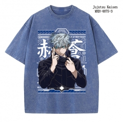 Jujutsu Kaisen Anime peripheral pure cotton washed and worn T-shirt from S to 2XL
