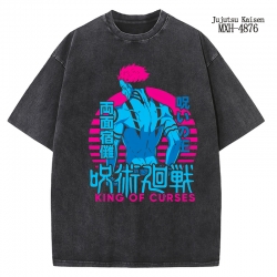 Jujutsu Kaisen Anime peripheral pure cotton washed and worn T-shirt from S to 2XL