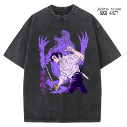 Jujutsu Kaisen Anime peripheral pure cotton washed and worn T-shirt from S to 2XL