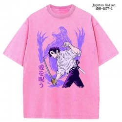 Jujutsu Kaisen Anime peripheral pure cotton washed and worn T-shirt from S to 2XL