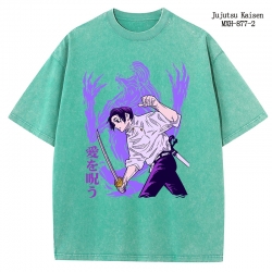 Jujutsu Kaisen Anime peripheral pure cotton washed and worn T-shirt from S to 2XL
