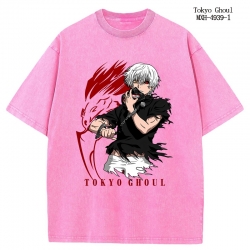 Tokyo Ghoul Anime peripheral pure cotton washed and worn T-shirt from S to 2XL