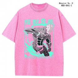 KAIJU NUMBER EIGHT Anime peripheral pure cotton washed and worn T-shirt from S to 2XL