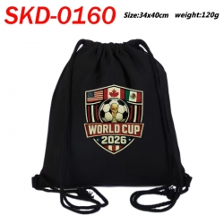 World Cup Anime Colored Drawstring Bag Backpack 40X34cm 120g