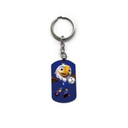 World Cup Anime double-sided full-color printed military brand ring keychain price for 5 pcs