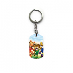 World Cup Anime double-sided full-color printed military brand ring keychain price for 5 pcs