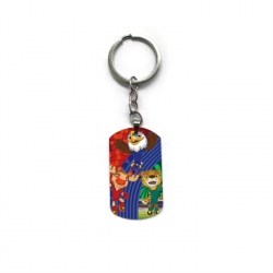 World Cup Anime double-sided full-color printed military brand ring keychain price for 5 pcs