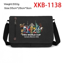World Cup  Anime Retro Canvas Shoulder Bag Crossbody Bag Mailman Bag 35x26x9cm