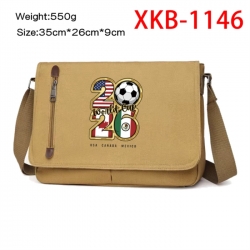 World Cup  Anime Retro Canvas Shoulder Bag Crossbody Bag Mailman Bag 35x26x9cm