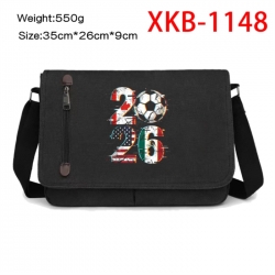 World Cup  Anime Retro Canvas Shoulder Bag Crossbody Bag Mailman Bag 35x26x9cm