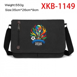 World Cup  Anime Retro Canvas Shoulder Bag Crossbody Bag Mailman Bag 35x26x9cm