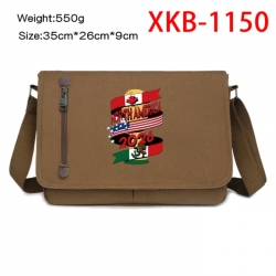 World Cup  Anime Retro Canvas Shoulder Bag Crossbody Bag Mailman Bag 35x26x9cm