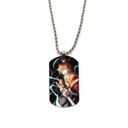 Demon Slayer Kimets Anime double-sided full color printed military brand necklace price for 5 pcs