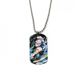 Demon Slayer Kimets Anime double-sided full color printed military brand necklace price for 5 pcs