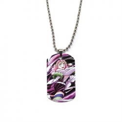 Demon Slayer Kimets Anime double-sided full color printed military brand necklace price for 5 pcs