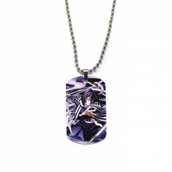 Demon Slayer Kimets Anime double-sided full color printed military brand necklace price for 5 pcs